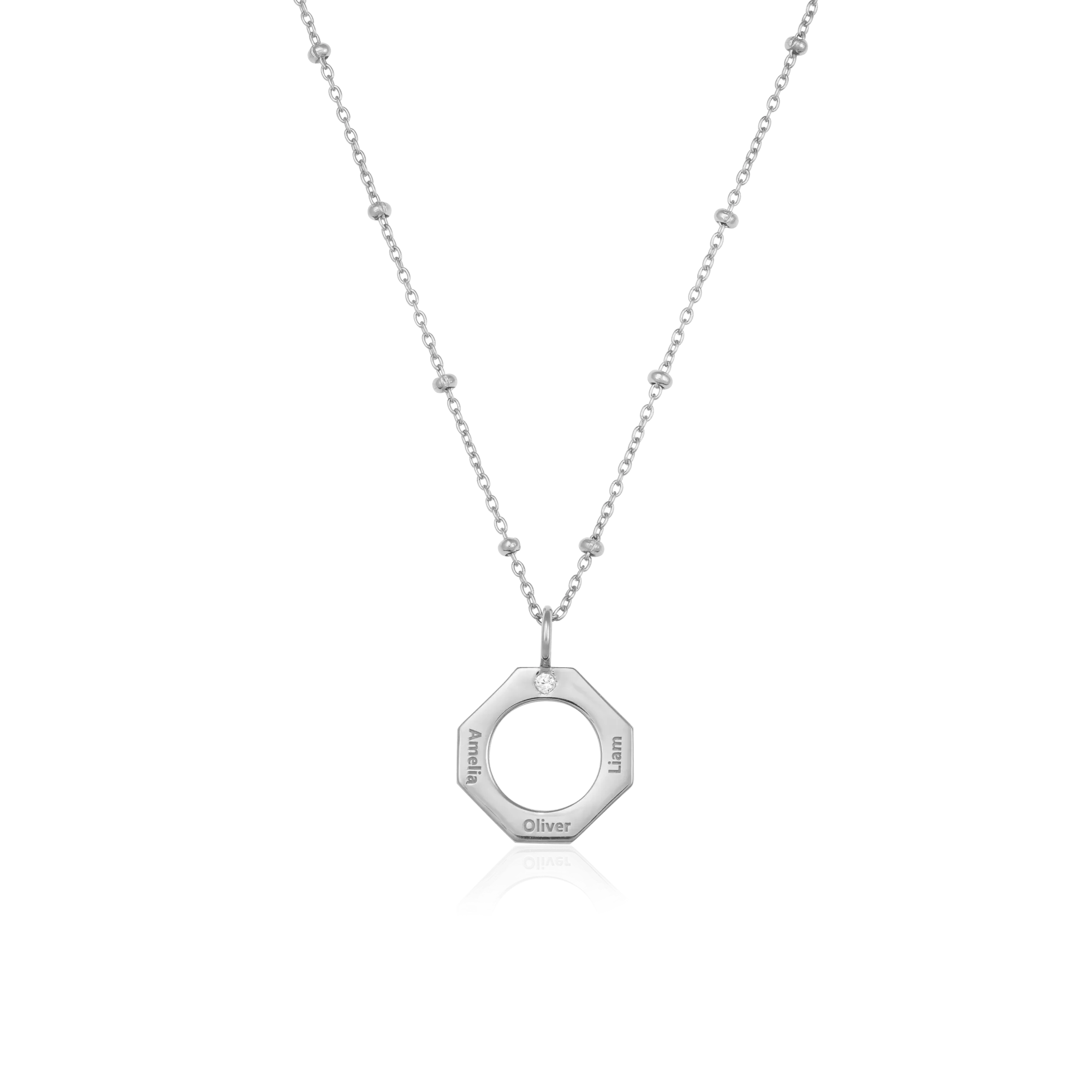 Geo Necklace - 925 Sterling Silver