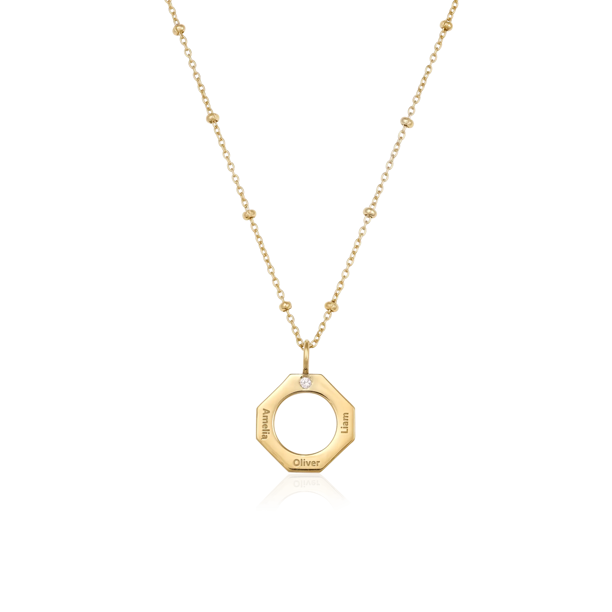 Geo Necklace - 925 Sterling Silver