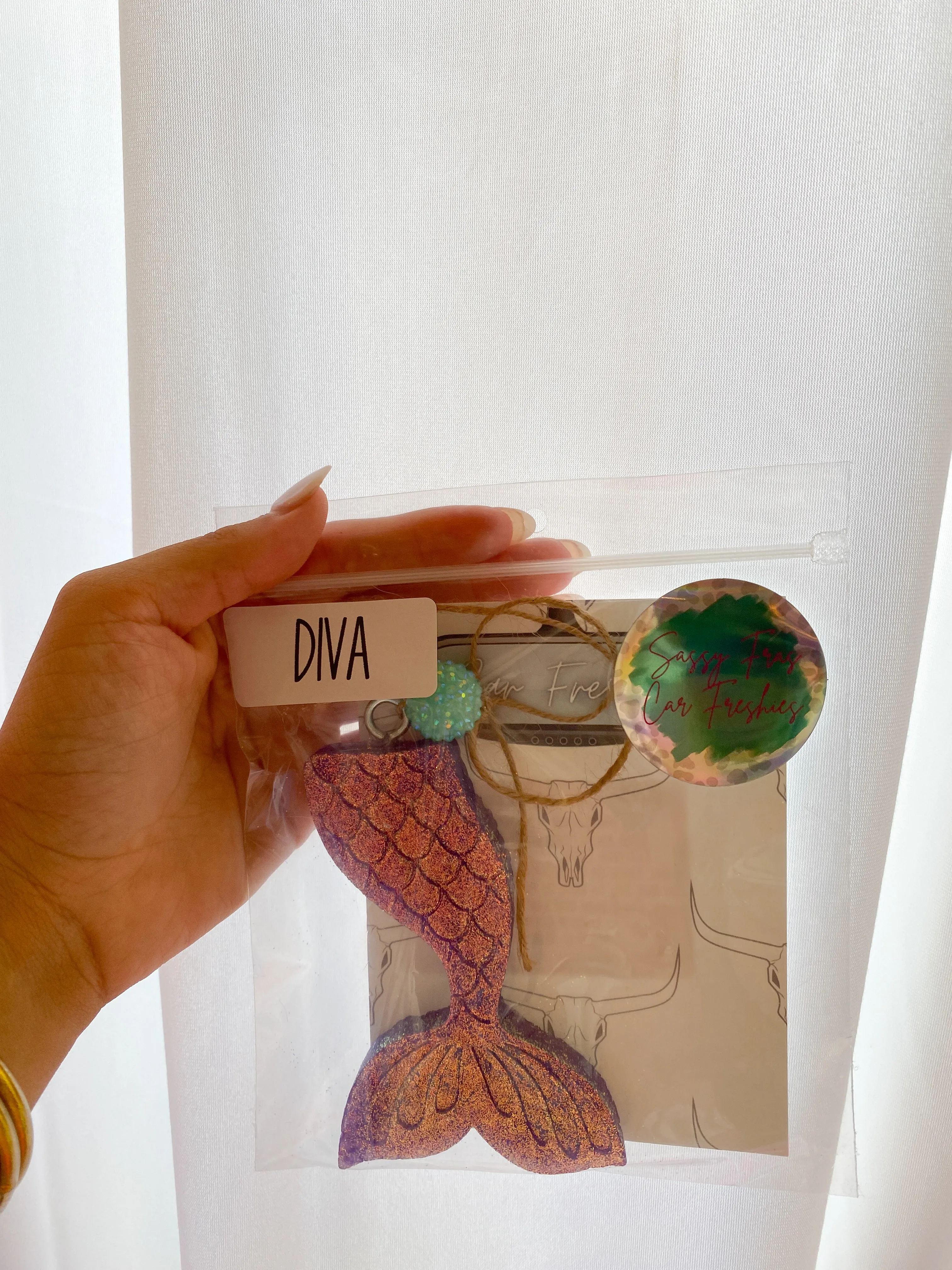 GLITTER MERMAID CAR FRESHIE: DIVA