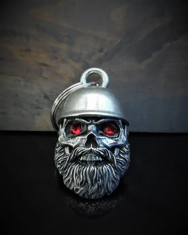 Helmet Skull Biker Diamond Bell