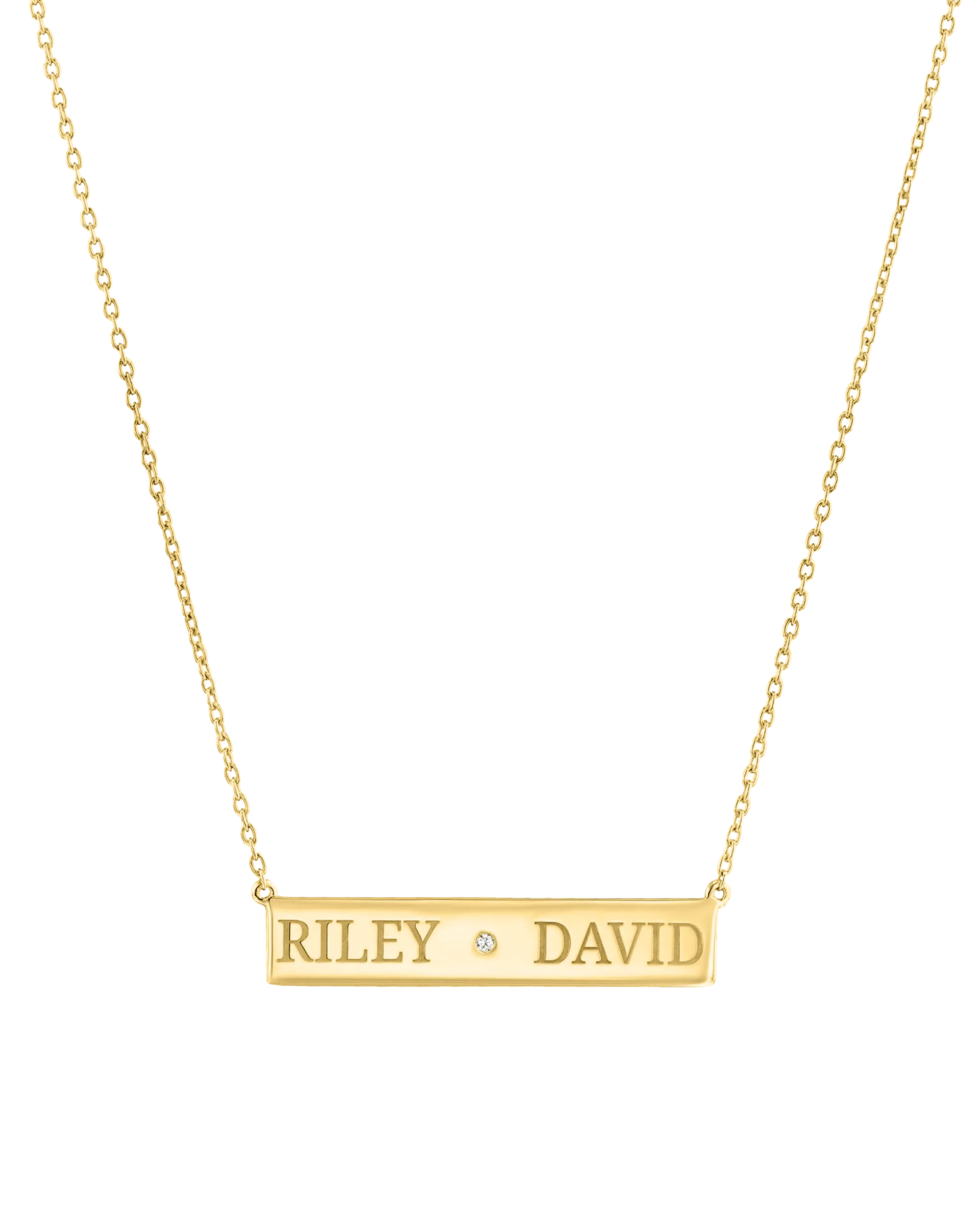Just The Two Of Us Necklace - 18K Gold Vermeil