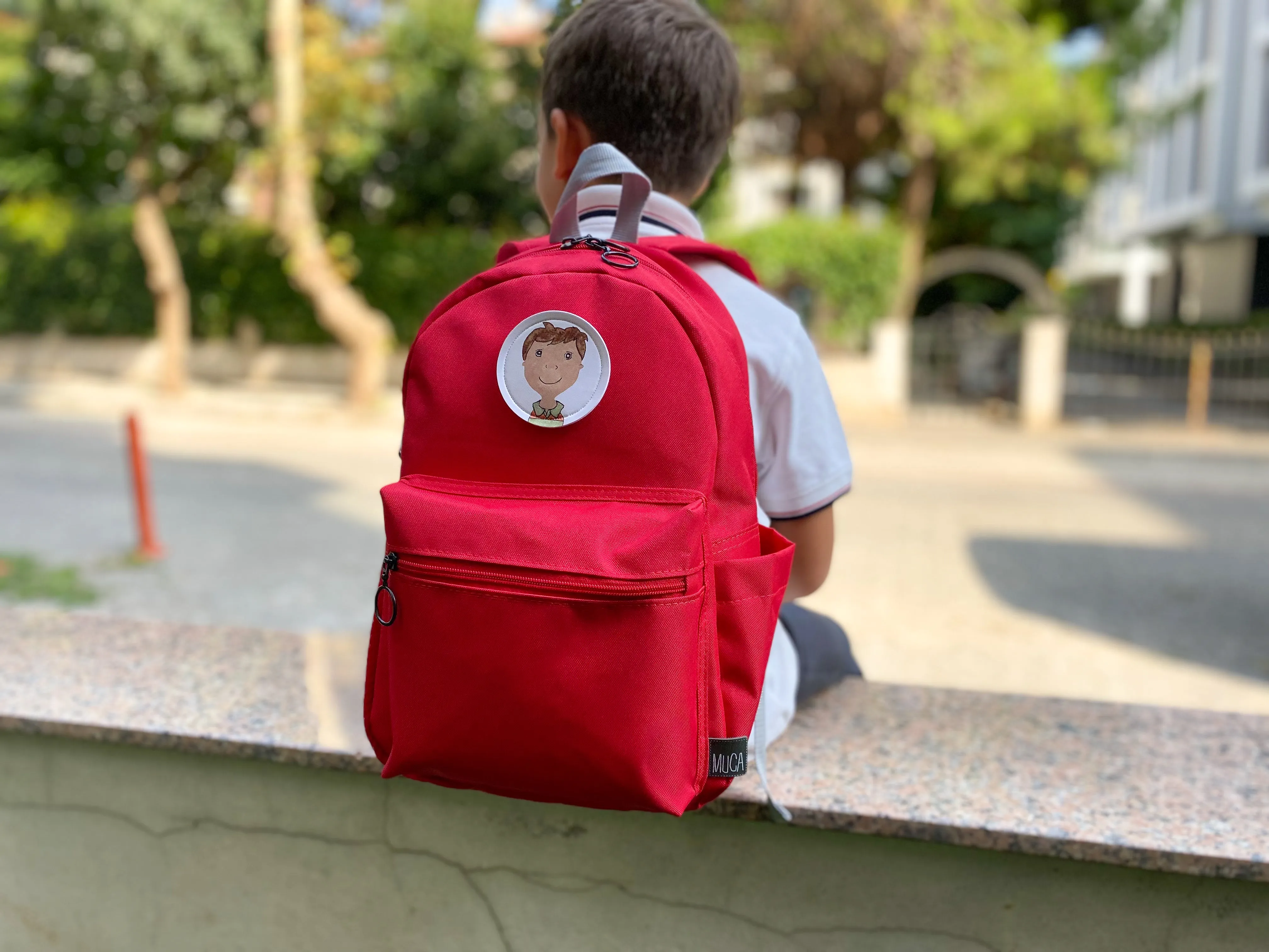 Kids School Backpack - Gogi Bloom Red
