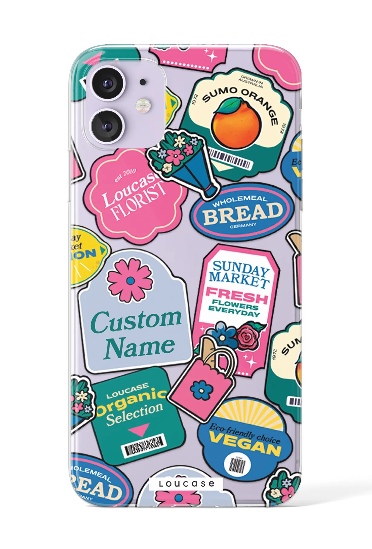Label It - KLEARLUX™ Special Edition Sunday Market Collection Phone Case | LOUCASE