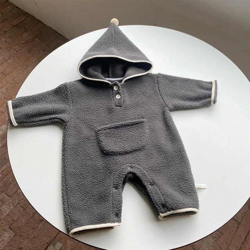 Little Elf Playsuit With Pouch Pocket