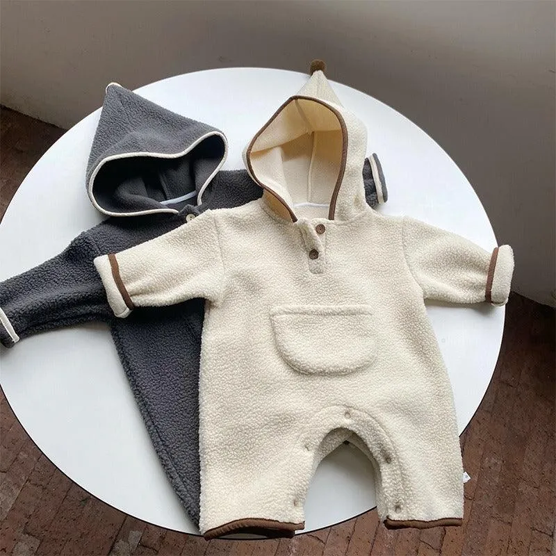 Little Elf Playsuit With Pouch Pocket