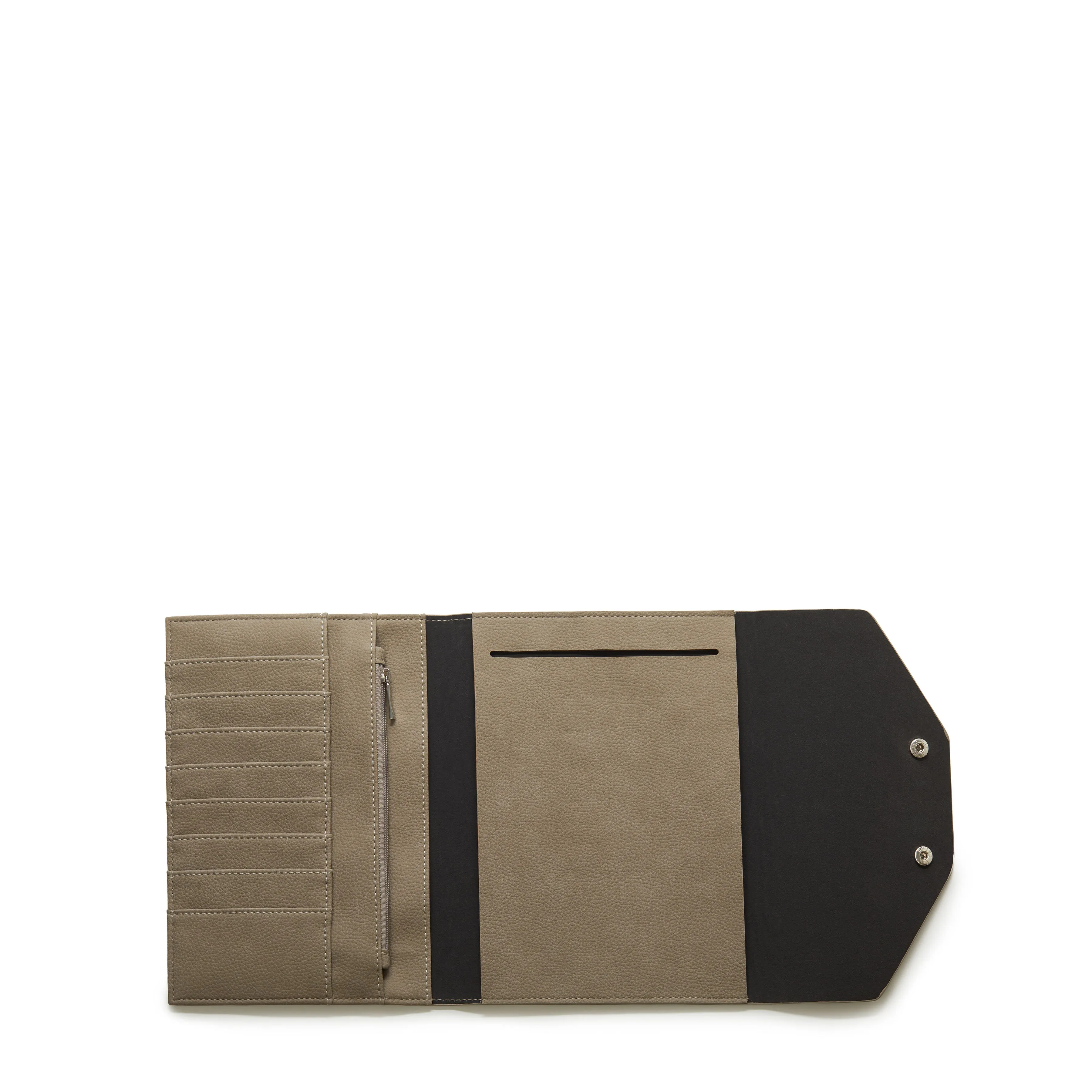 MARIE Vegan Wallet Notebook Cover in Cement