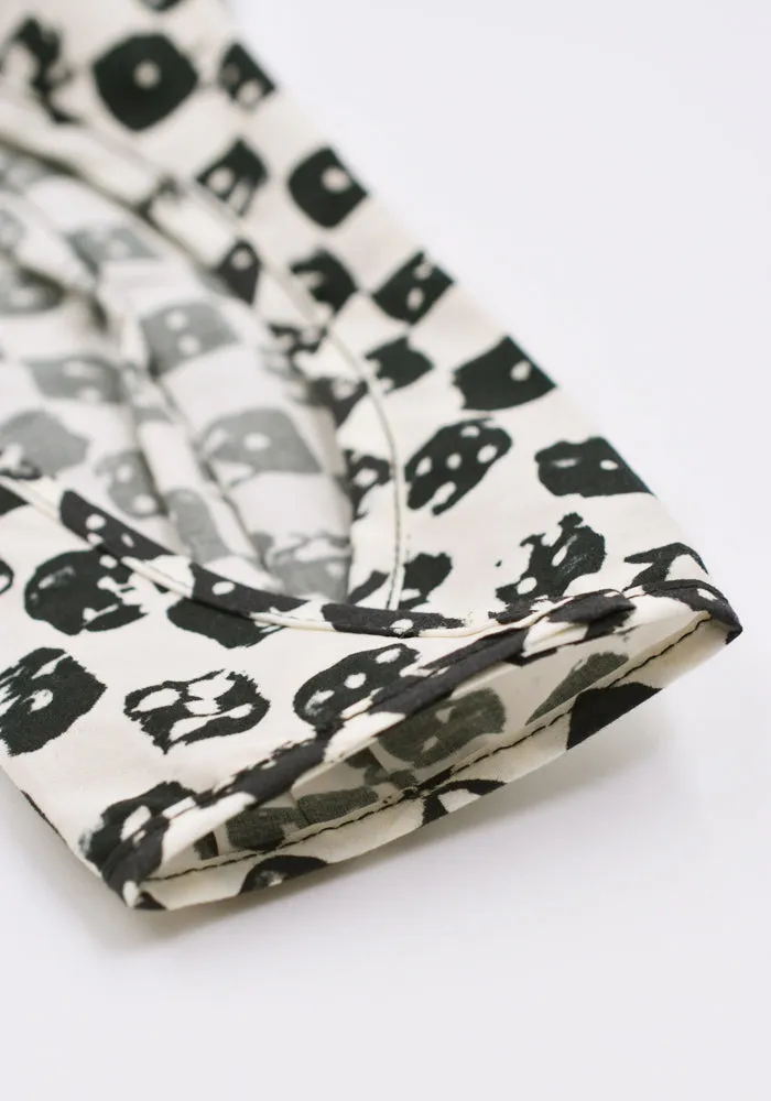 MARNI ACZC0022A0 MASK COVER DICE PRINT WHITE/BLACK