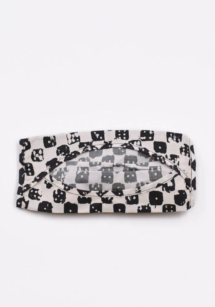 MARNI ACZC0022A0 MASK COVER DICE PRINT WHITE/BLACK