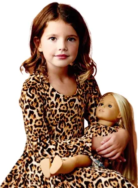 Mini & Me Set - Leopard Twirl Dress 