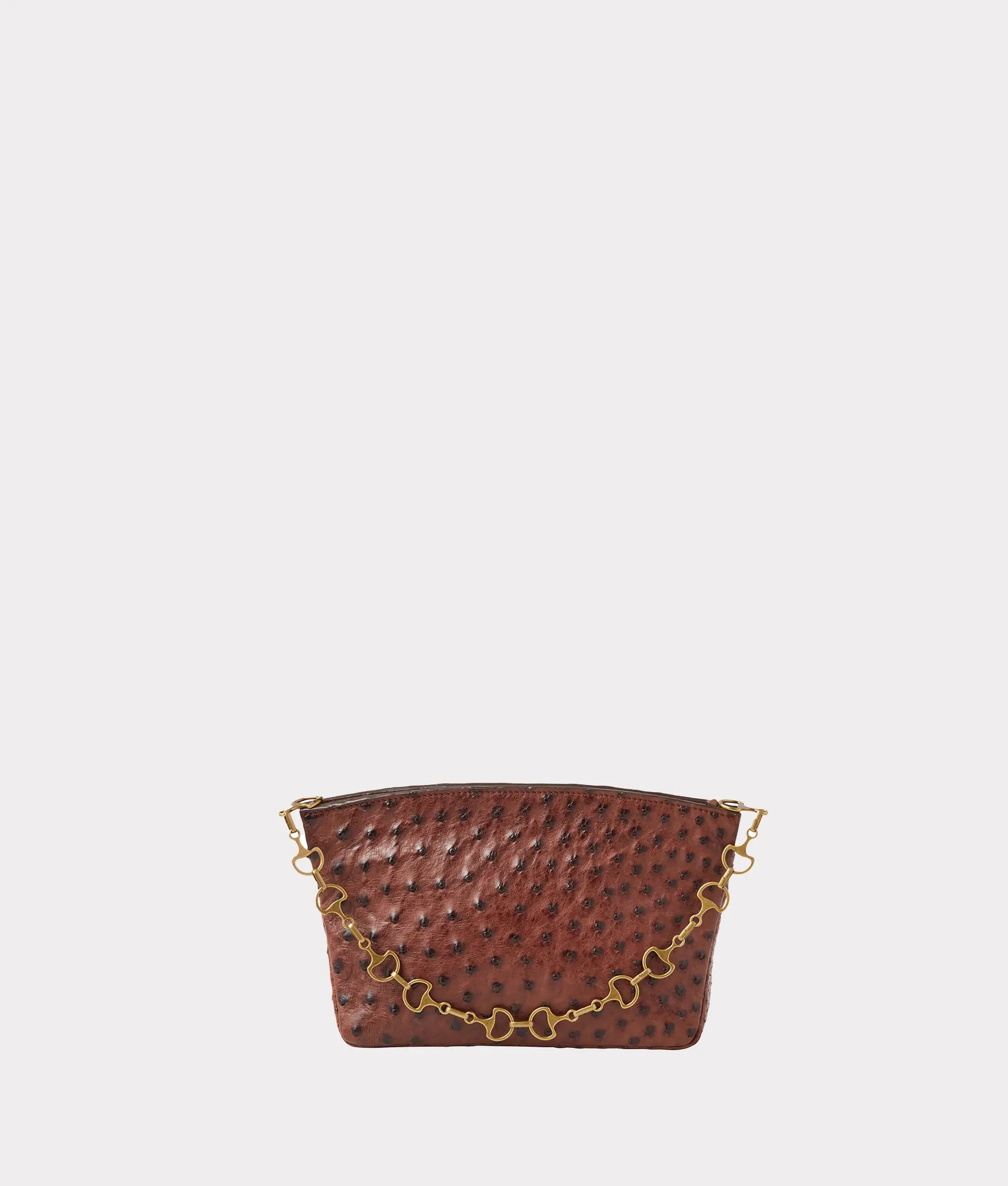 Mini Elle Exotic Clutch :: Chocolate