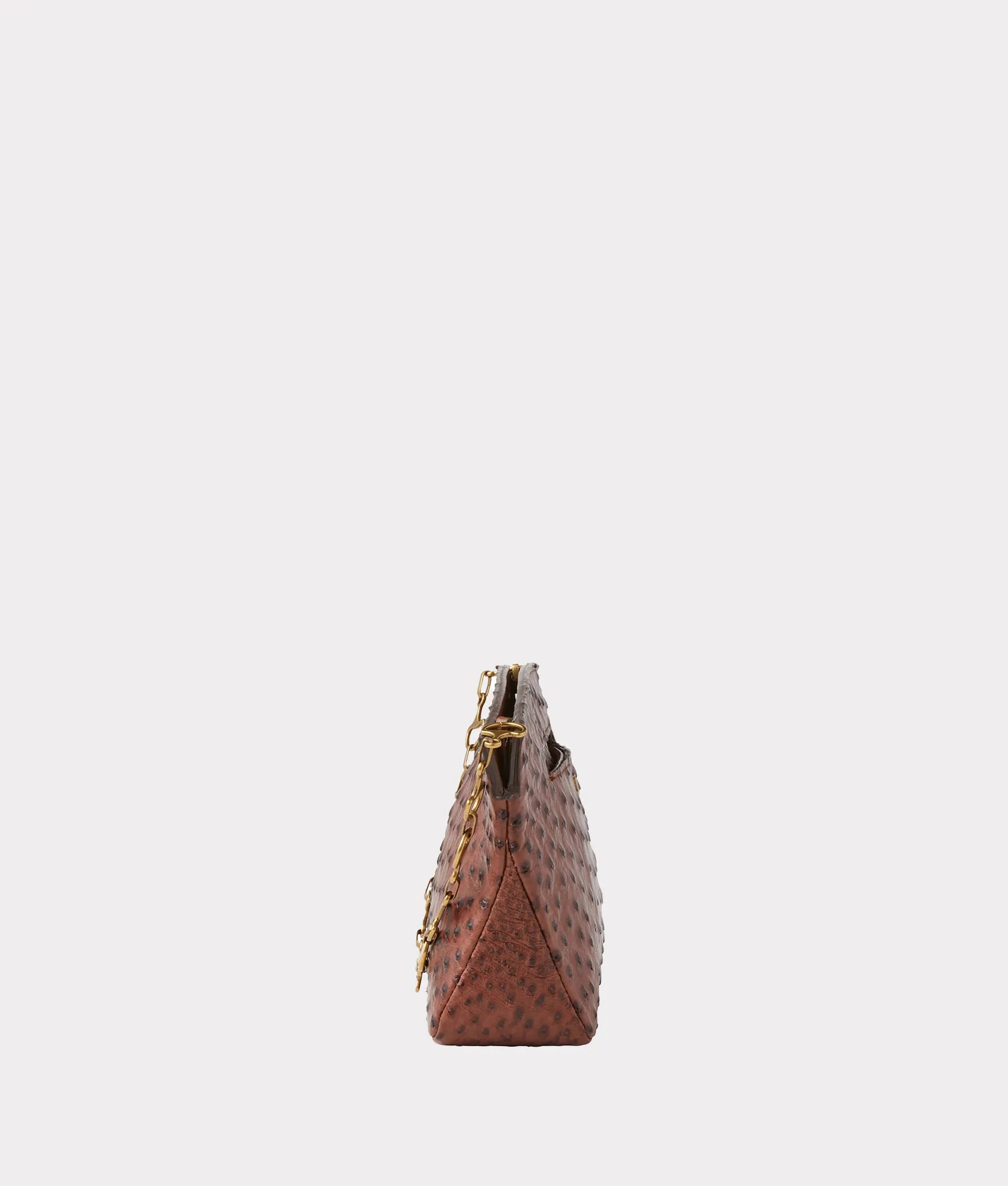 Mini Elle Exotic Clutch :: Chocolate