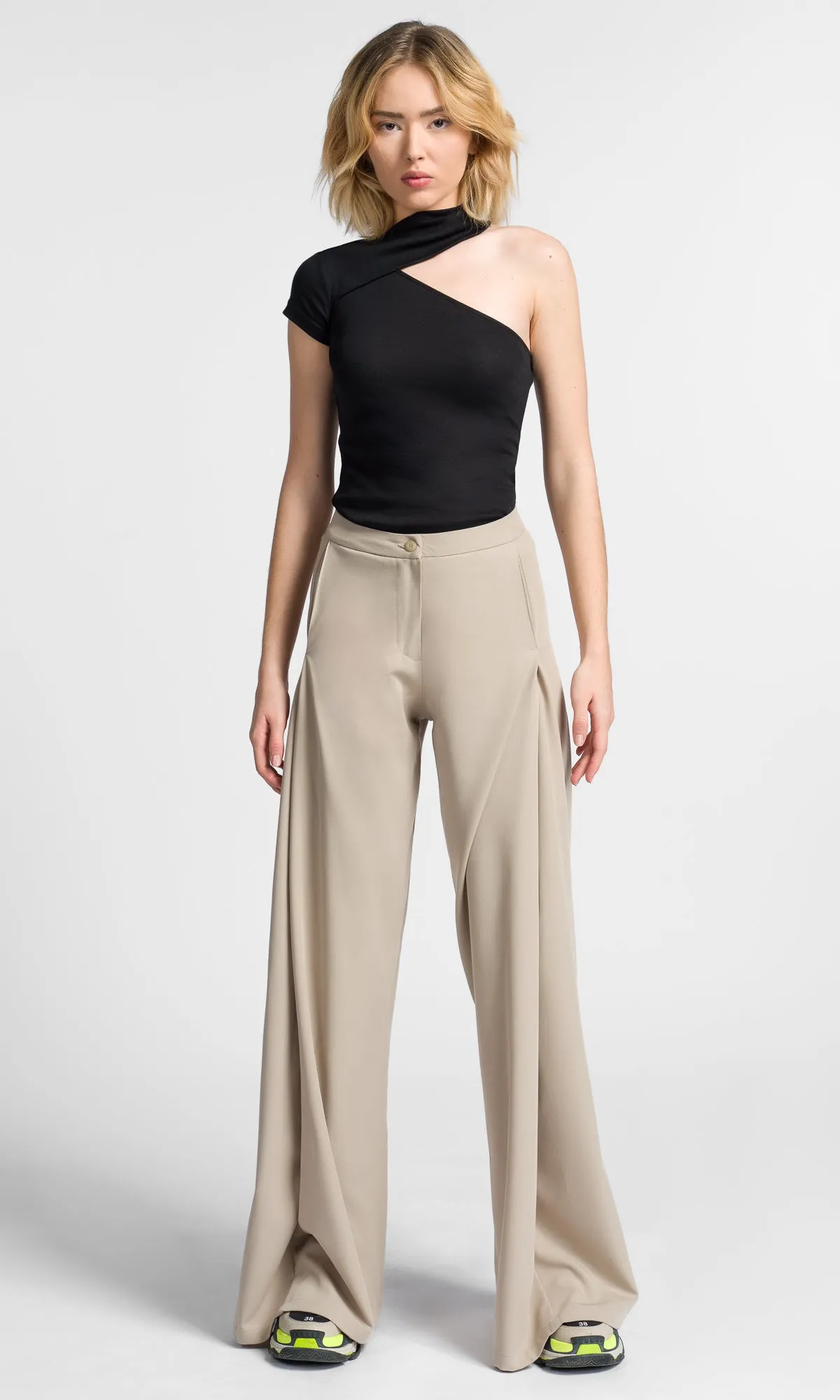 Neck Strap Asymmetric Top