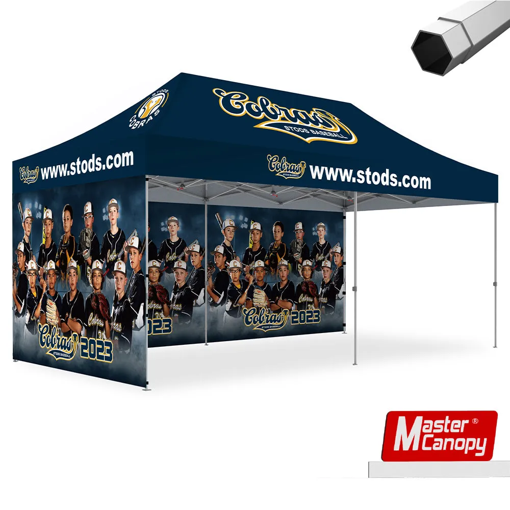 Premium Series- Custom 10x20 Heavy Duty Pop-up Personalized Canopy Tent