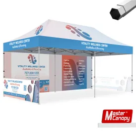 Premium Series- Custom 10x20 Heavy Duty Pop-up Personalized Canopy Tent