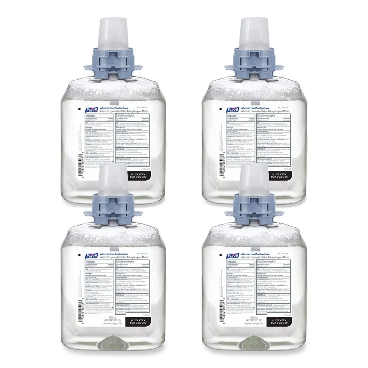 Purell® Advanced Instant Foam Hand Sanitizer (1200 ml FMX-12™ Dispenser Refills) - Case of 4