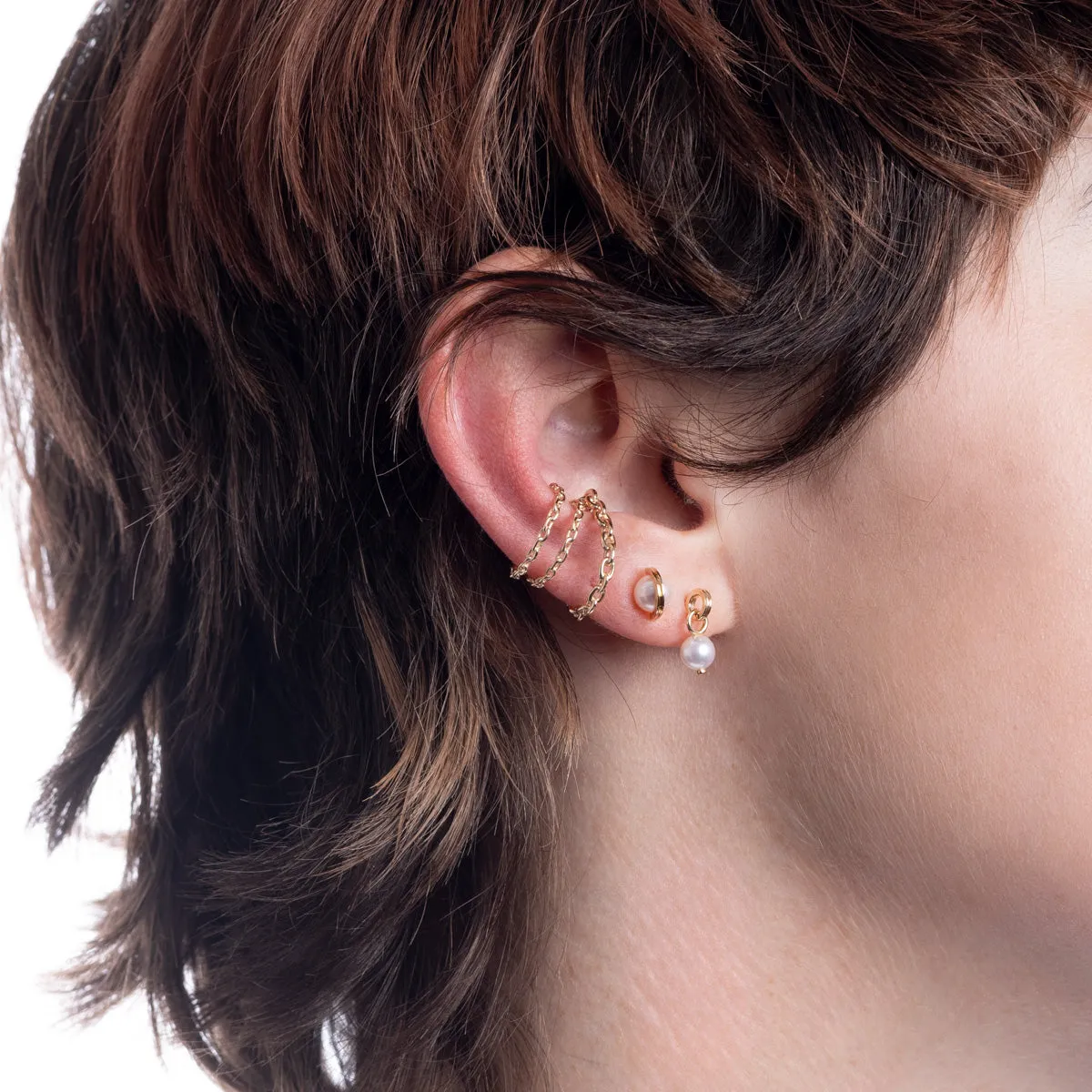"Mini Beluga" Pearl Earring