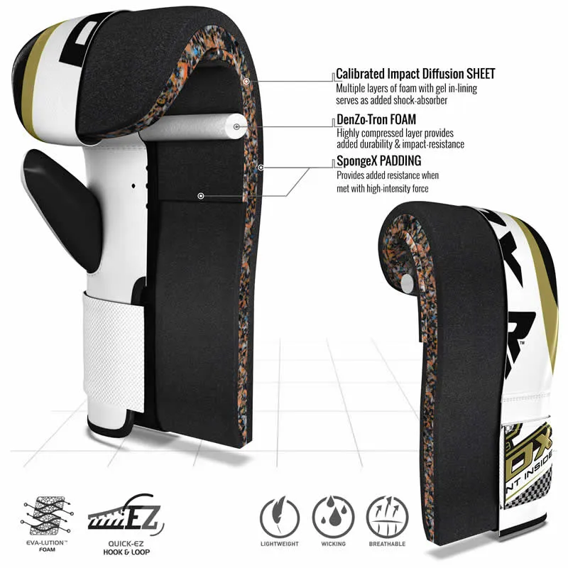 RDX GL Golden Boxing Bag Gloves