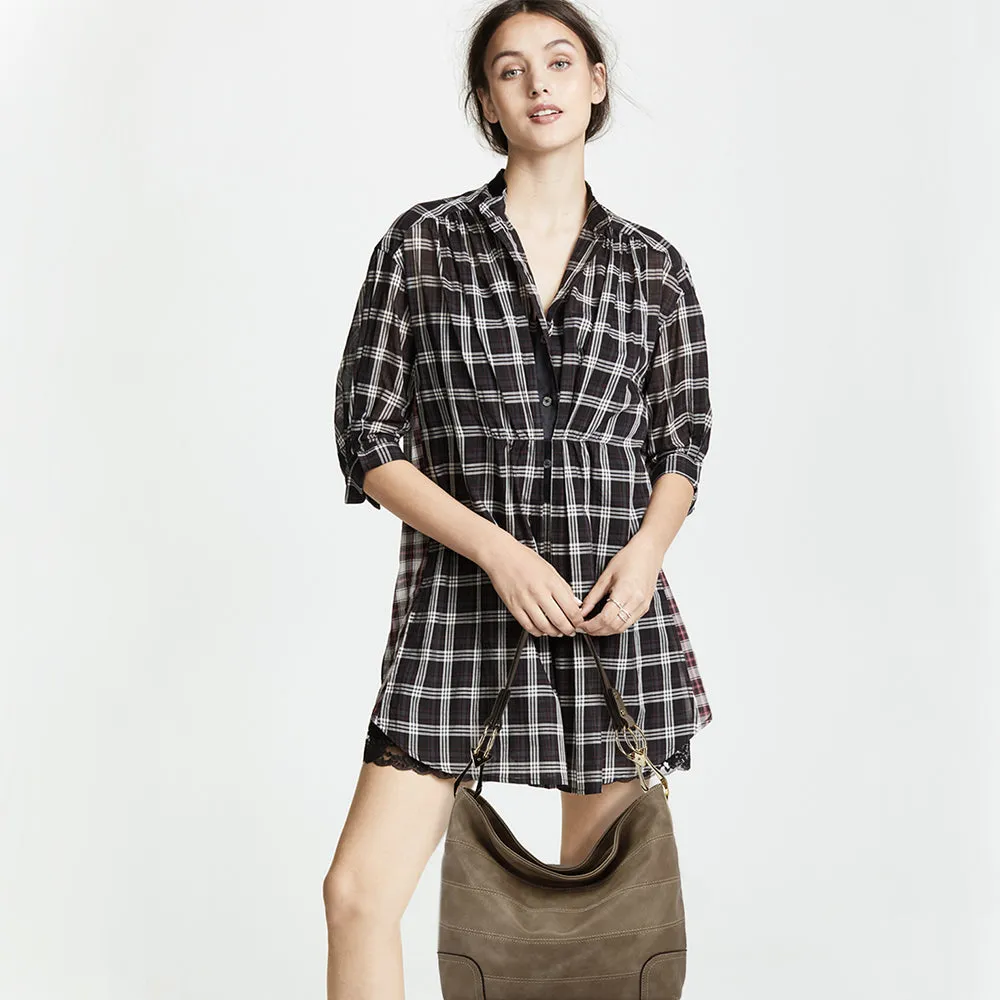 Slouchy Hobo With Claw Hardware