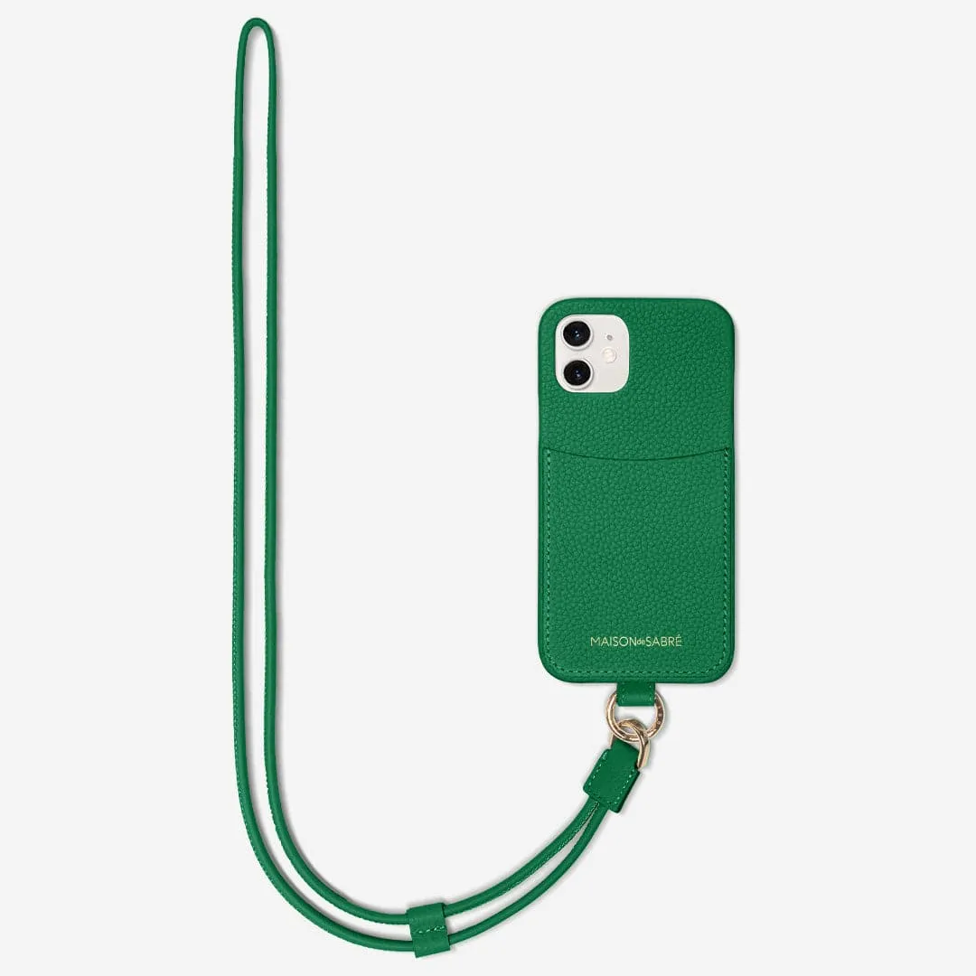 The Sling Phone Case iPhone 12 - Emerald Green