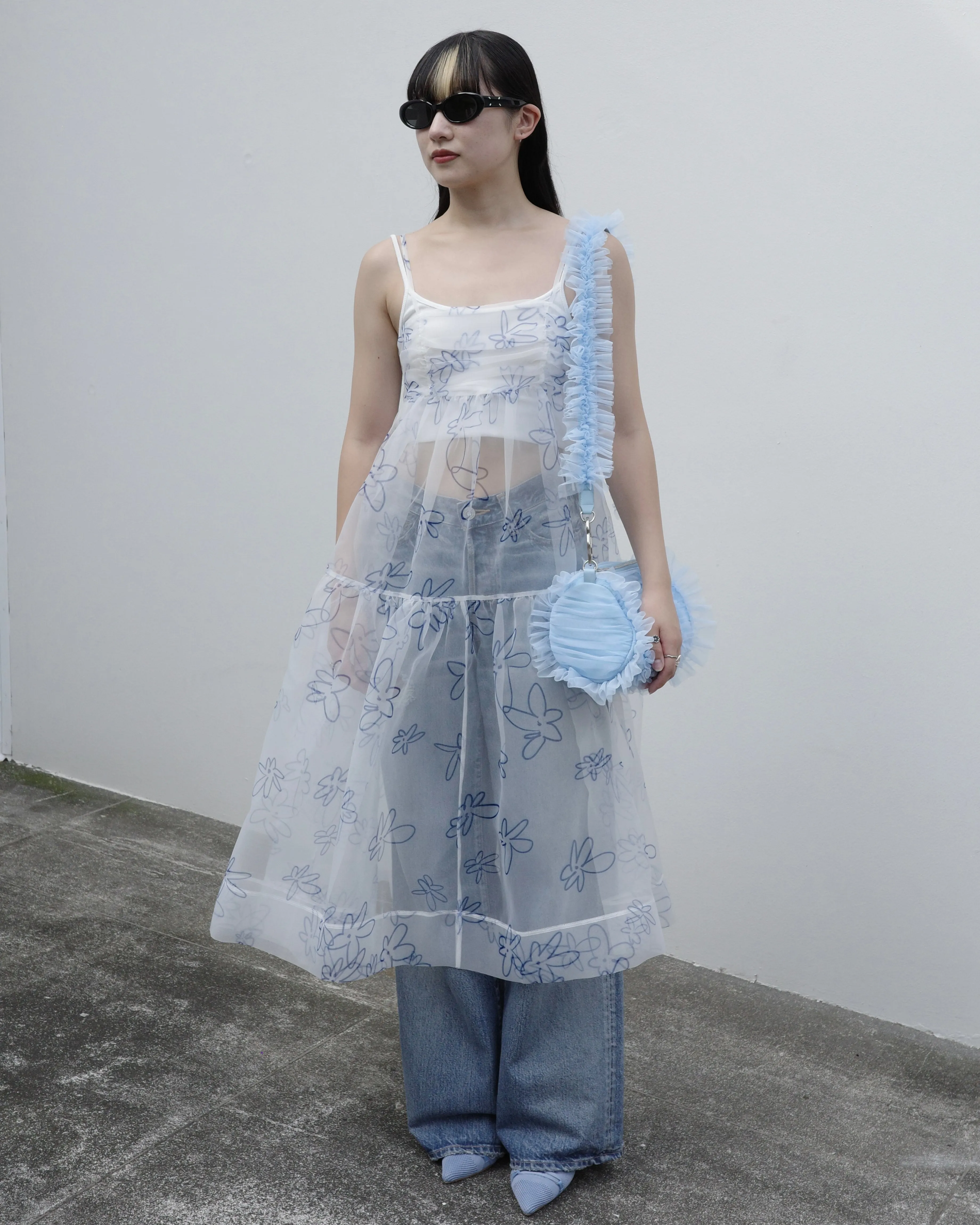 Tulle Frill Bag (blue)