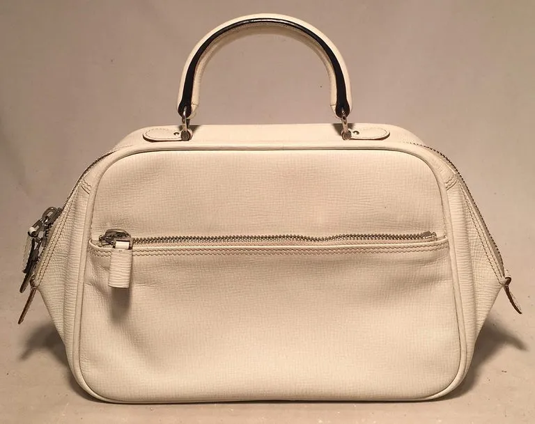 Valextra Serie S Medium Bag in White