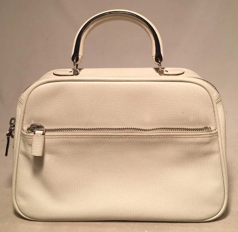 Valextra Serie S Medium Bag in White
