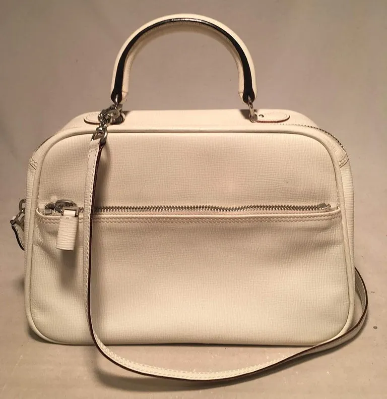 Valextra Serie S Medium Bag in White