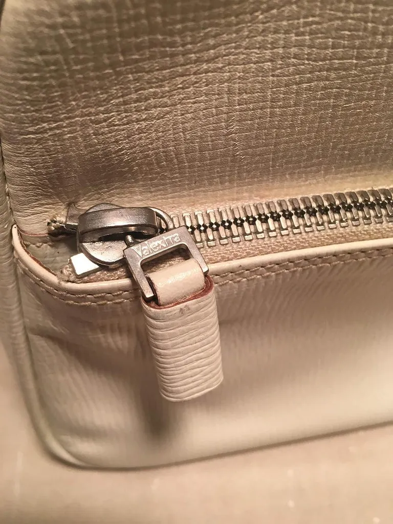 Valextra Serie S Medium Bag in White