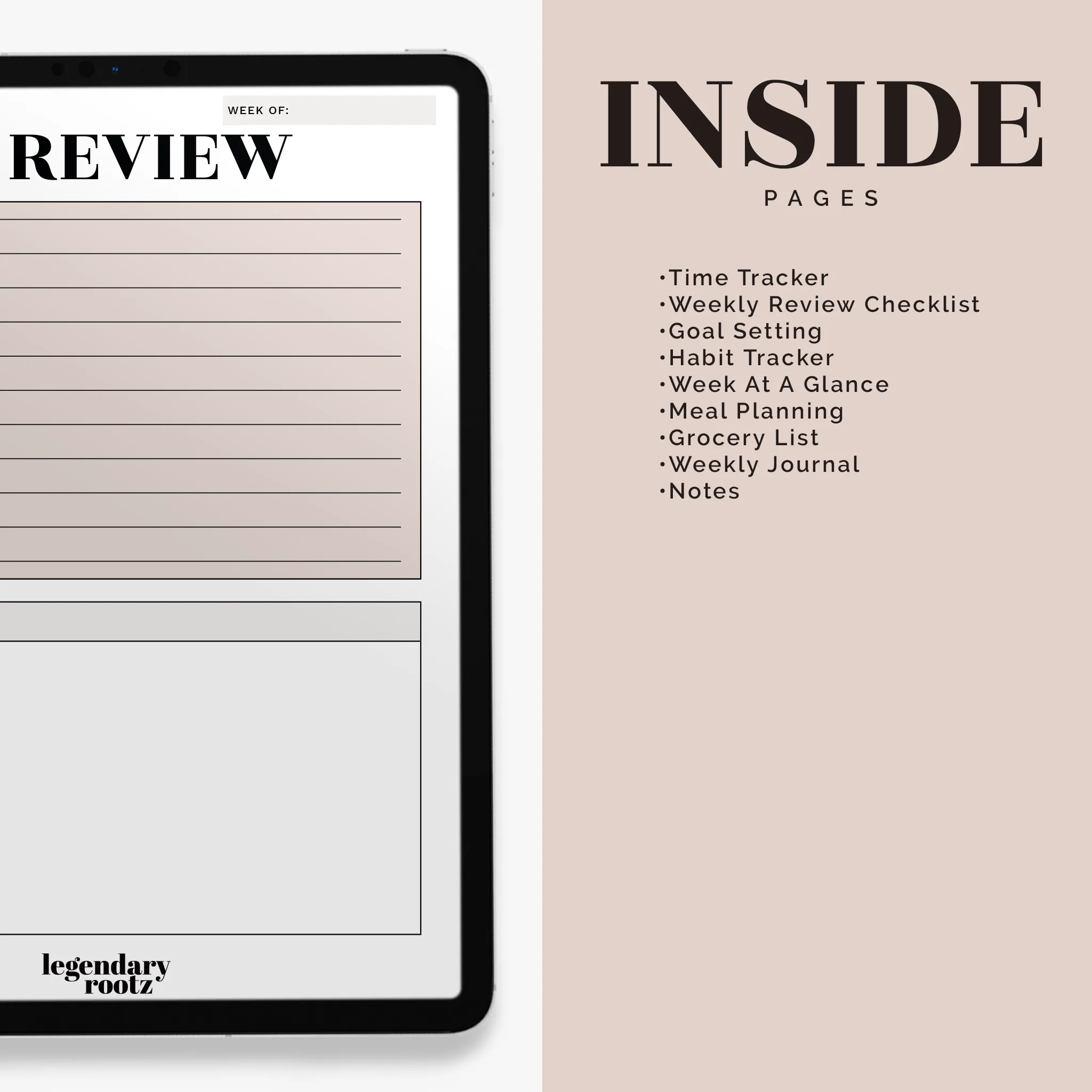 Weekly Review Digital Planner