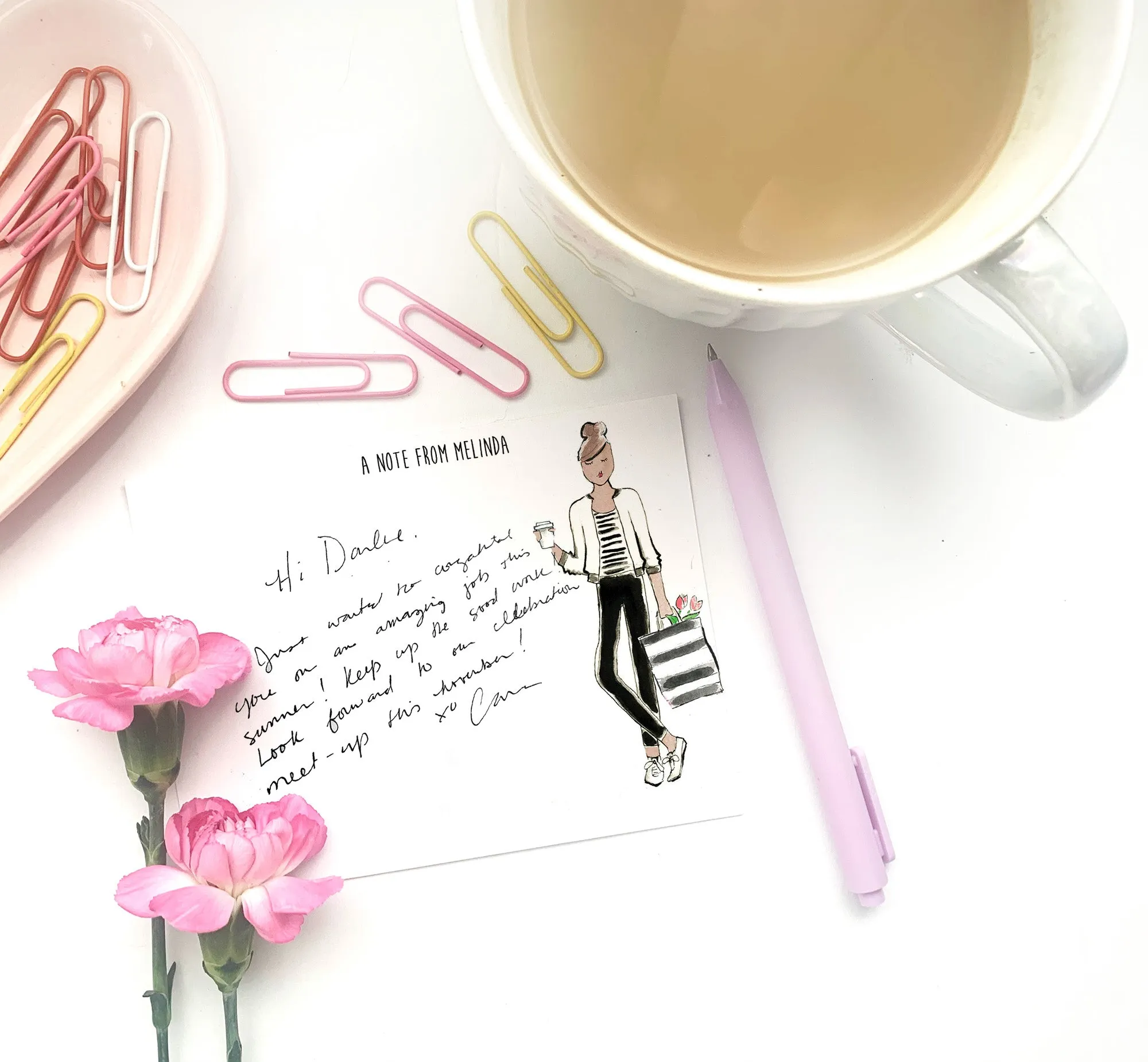 Work Out Girl Personalized Stationery Desk Set